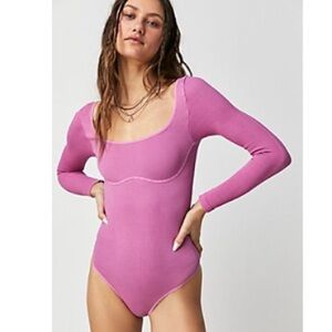 Free people long sleeve bodysuit